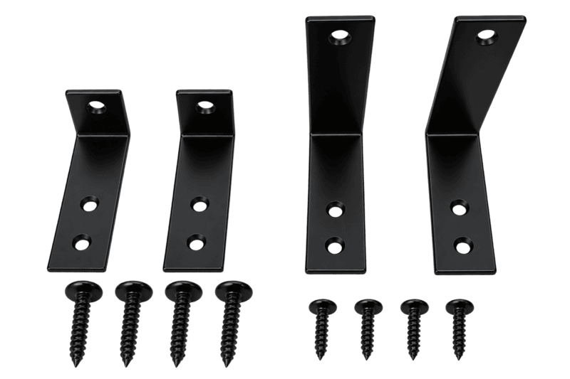 Ensemble de bracket en L pour traverse en aluminium inférieure supérieure