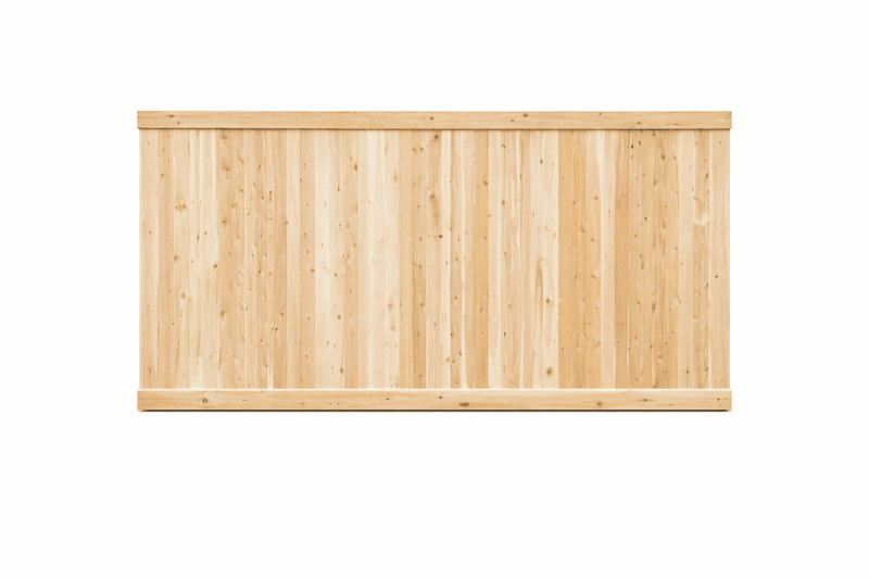Section de clôture en bois de cèdre