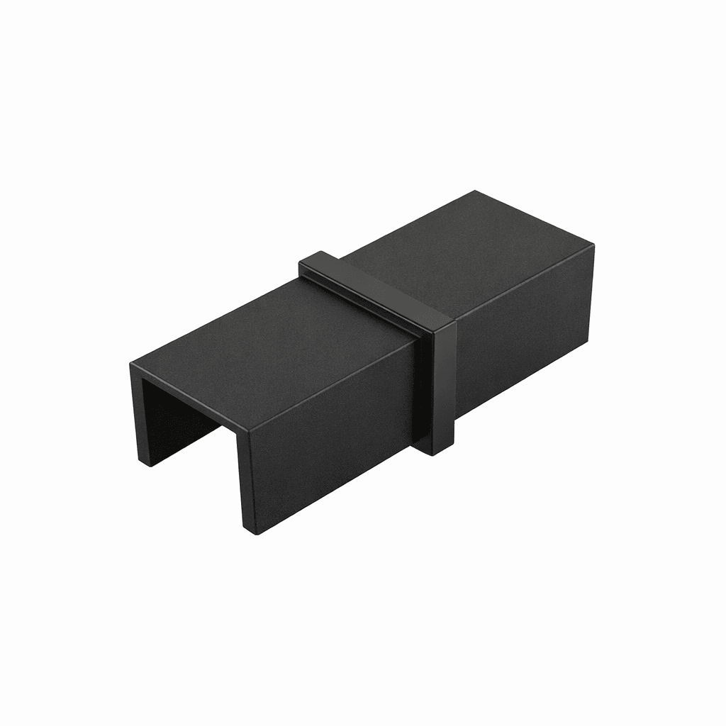 Attache 180° pour main courante noire