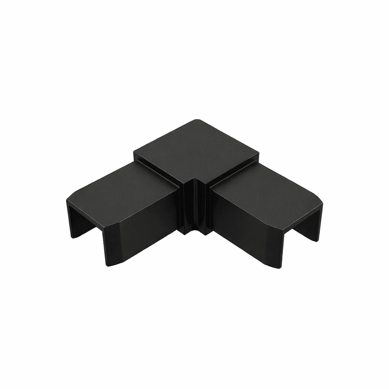 Attache 90° pour main courante noire