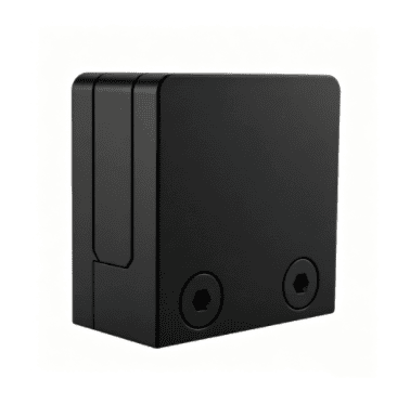 Pince carrée noire haute résistance 55mm x 55mm avec support