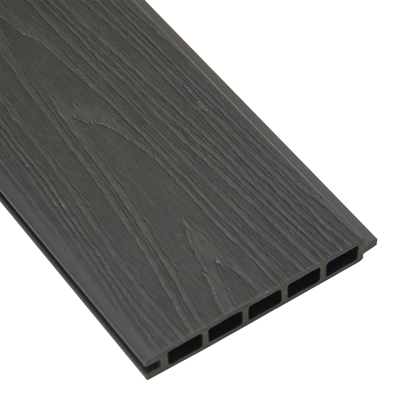 Planche clôture composite | Gris argenté/1800mm x 20mm x 161.2mm/Écorse