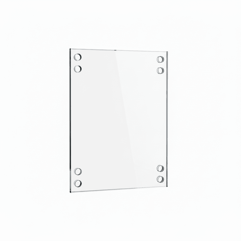 Porte en verre trempé 32" x 10mm x 46" - Loquet + verrou plancher