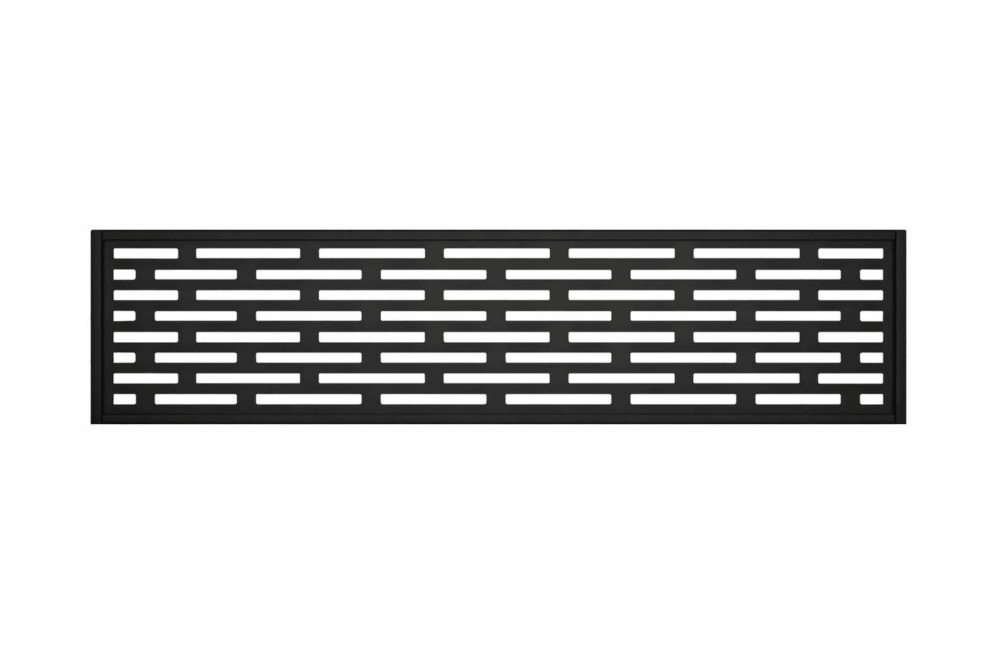 Treillis en aluminium 1800mm x 20mm x 300mm brique noir