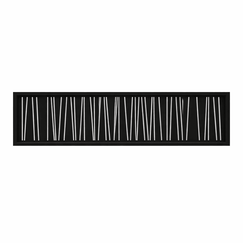 Treillis en aluminium 1800mm x 20mm x 300mm leaf noir