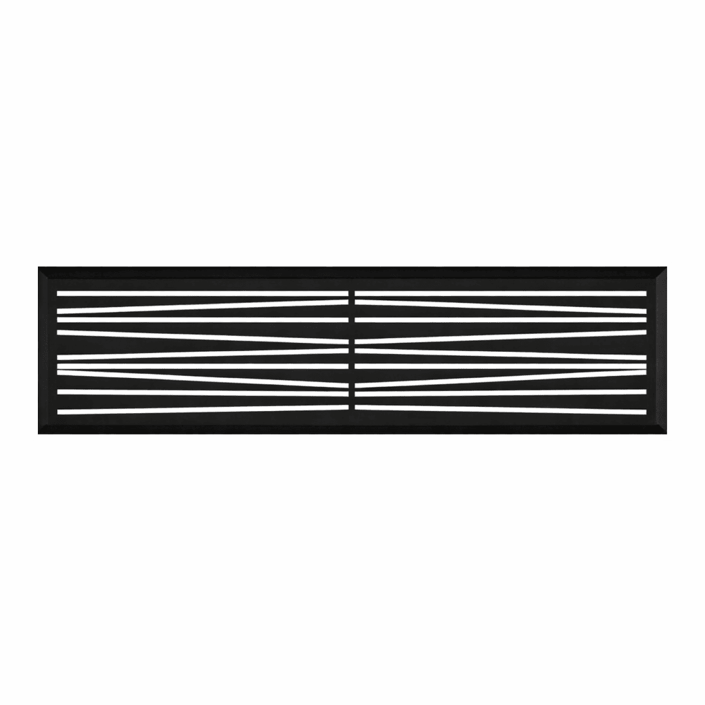 Treillis en aluminium 1800mm x 20mm x 300mm stratus noir